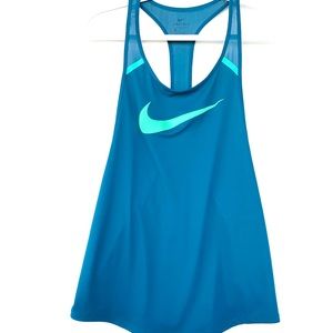 Nike Dri-Fit Racerback Tank Forest Green Size Med.